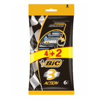 Bic 3 Action 3 blades, 4 + 2 pieces.