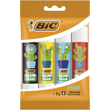 4 BIC EVOLUTION  GLUE STICKS 8 G ( Pack of 4).