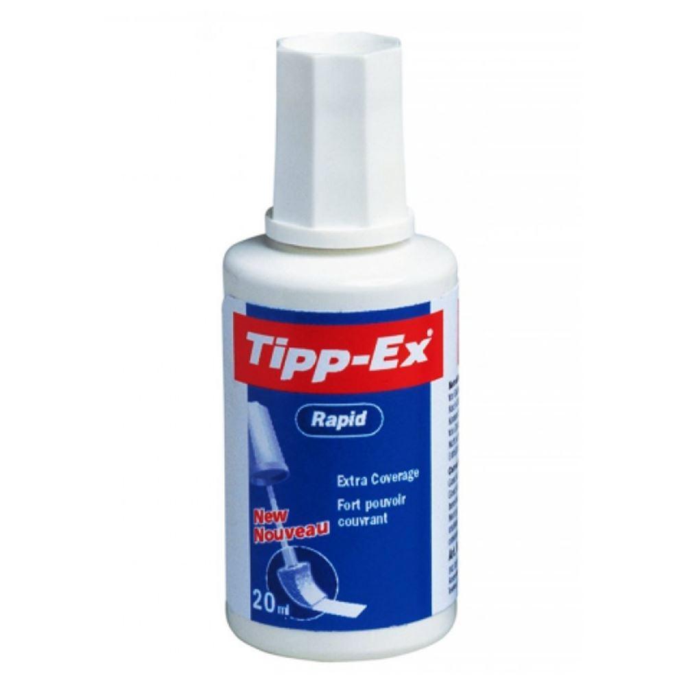 Tipp-Ex Rapid Correction Fluid, 25 ml Bottle, White, 1.
