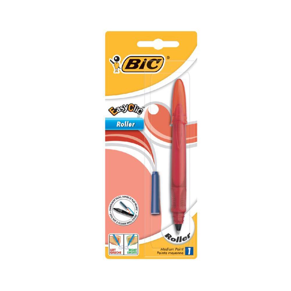 Roller Pen Bic Easy Clic Assorted Medium Blister.