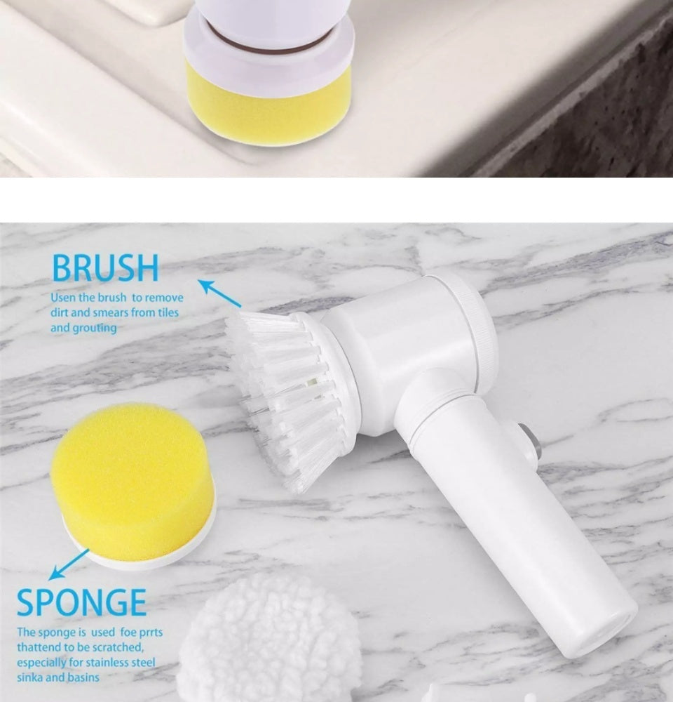 **(Net)** 5 In 1 Multifunctional Electric Magic Cleaning Brush / 100988 / KC23-270 / KN-295