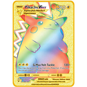Pokemon Metal Golden Vmax Cards - Karout Online -Karout Online Shopping In lebanon - Karout Express Delivery 
