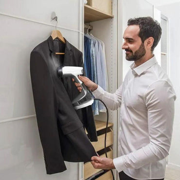 Tefal Access Steam + Handheld Garment / Clothes Steamer Black and White / DT8135E0 - Karout Online -Karout Online Shopping In lebanon - Karout Express Delivery 