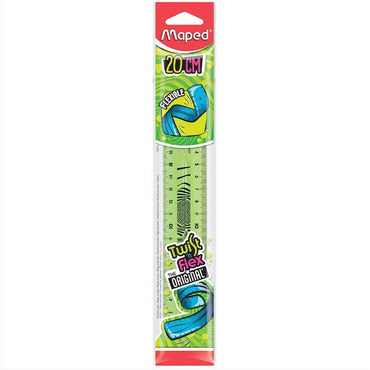 Maped 279210 20 Cm Straight Twistn Flex Flexible Ruler Green Stationery