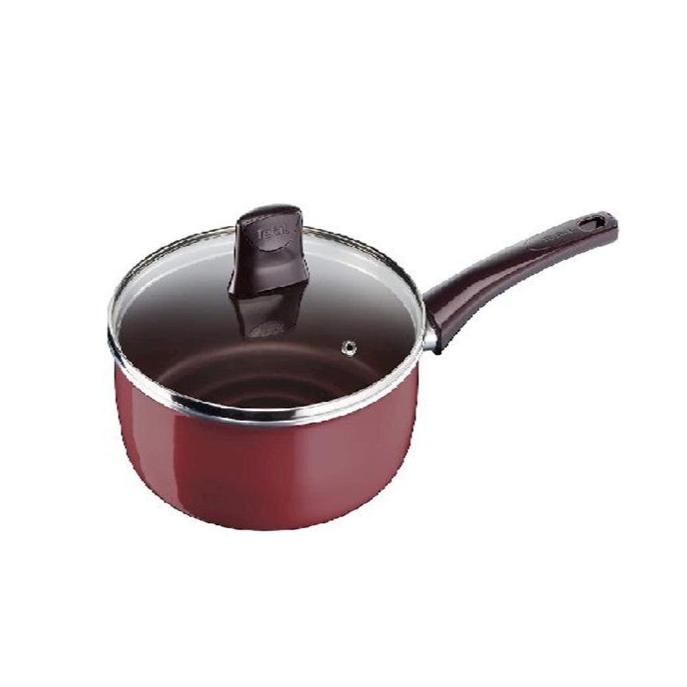 Tefal Pleasure  Saucepan 16cm + Transparent Glass Lid / D5052252 - Karout Online -Karout Online Shopping In lebanon - Karout Express Delivery 