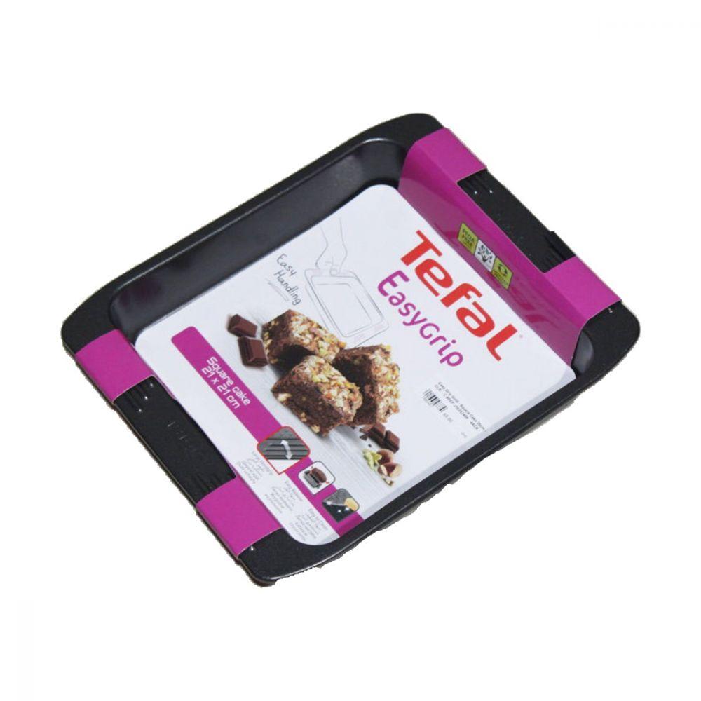 Tefal Easy Grip Gold Square Cake 20 cm / J1625244 - Karout Online -Karout Online Shopping In lebanon - Karout Express Delivery 