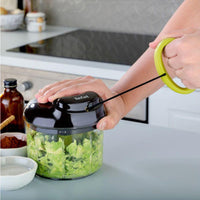 Tefal 5 Second Manual Chopper 900 ml + Free 1 Puree Blade / K1320404 - Karout Online -Karout Online Shopping In lebanon - Karout Express Delivery 