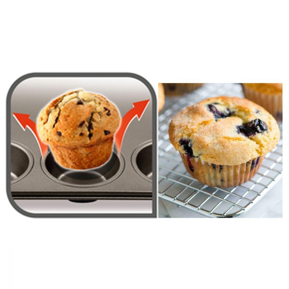 Tefal Color Edition Muffins x 12 Blue / J1675014 - Karout Online -Karout Online Shopping In lebanon - Karout Express Delivery 