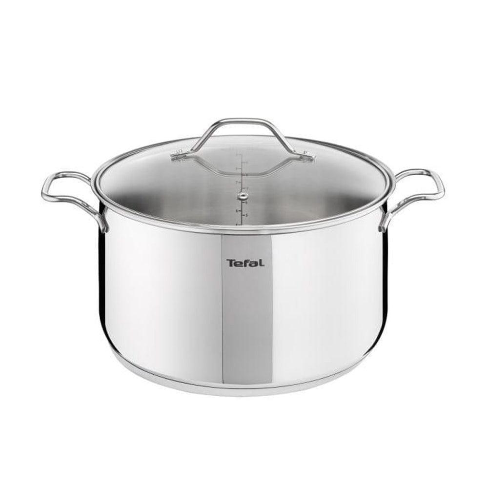 Tefal Intuition Stainless Steel - Stewpot 36 cm + lid / B9087514 - Karout Online -Karout Online Shopping In lebanon - Karout Express Delivery 