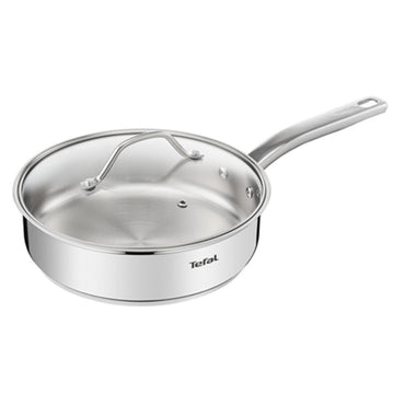 Tefal Intuition Non Coated Sautepan 24cm + Lid / B9113214 - Karout Online -Karout Online Shopping In lebanon - Karout Express Delivery 