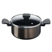 Tefal Easy Cook And Clean Stewpot 20cm + Glass Lid / B5544402 - Karout Online -Karout Online Shopping In lebanon - Karout Express Delivery 