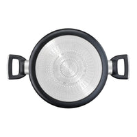 Tefal Unlimited Shallow Pan 24 cm With Glass Lid / G2557022 - Karout Online -Karout Online Shopping In lebanon - Karout Express Delivery 