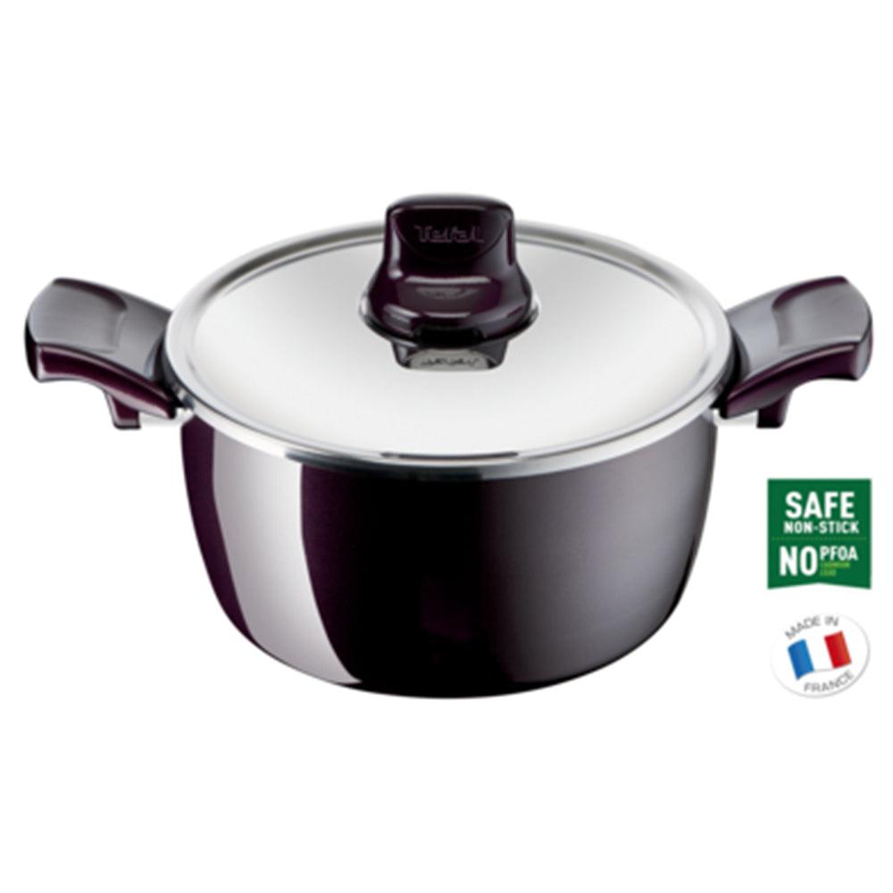 Tefal Resist Intense Stewpot With Stainless Steel Lid 22 cm / D5224583 - Karout Online -Karout Online Shopping In lebanon - Karout Express Delivery 