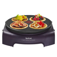 Tefal Crepe And PanCake Party Compact 4 Plates Black 900 w / PY303633 - Karout Online -Karout Online Shopping In lebanon - Karout Express Delivery 