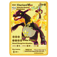 Pokemon Metal Golden Vmax Cards - Karout Online -Karout Online Shopping In lebanon - Karout Express Delivery 