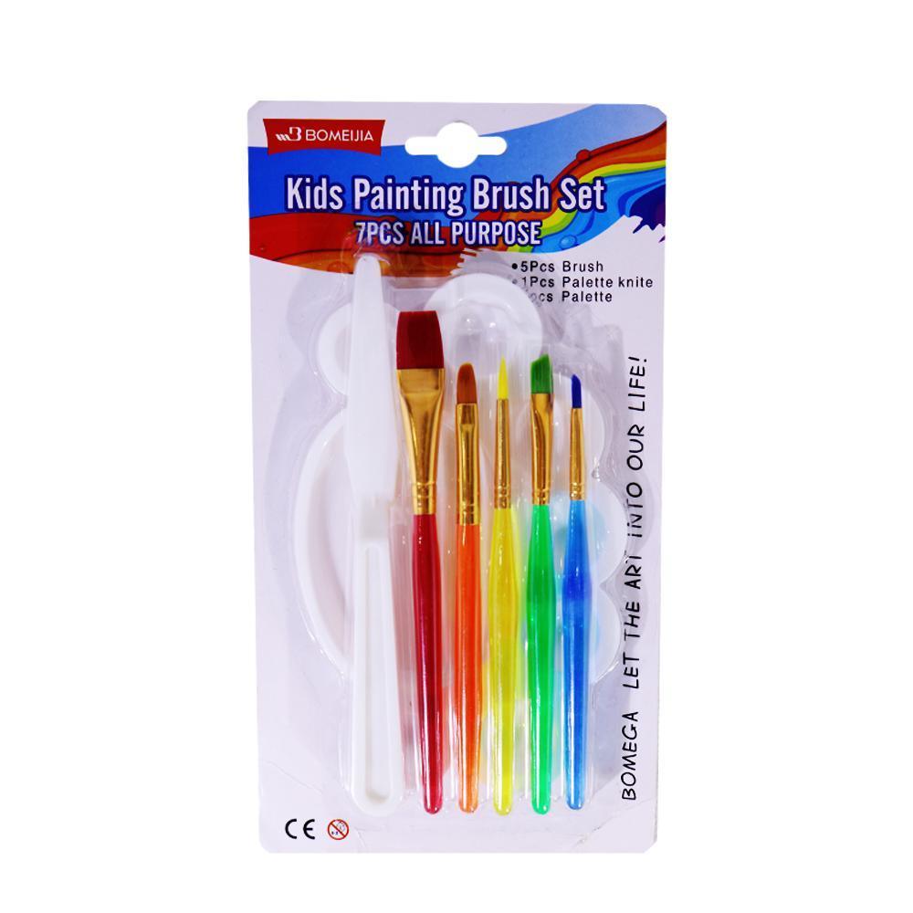 Kids Painting Brush Set 7 Pcs / BML-A0117 - Karout Online -Karout Online Shopping In lebanon - Karout Express Delivery 