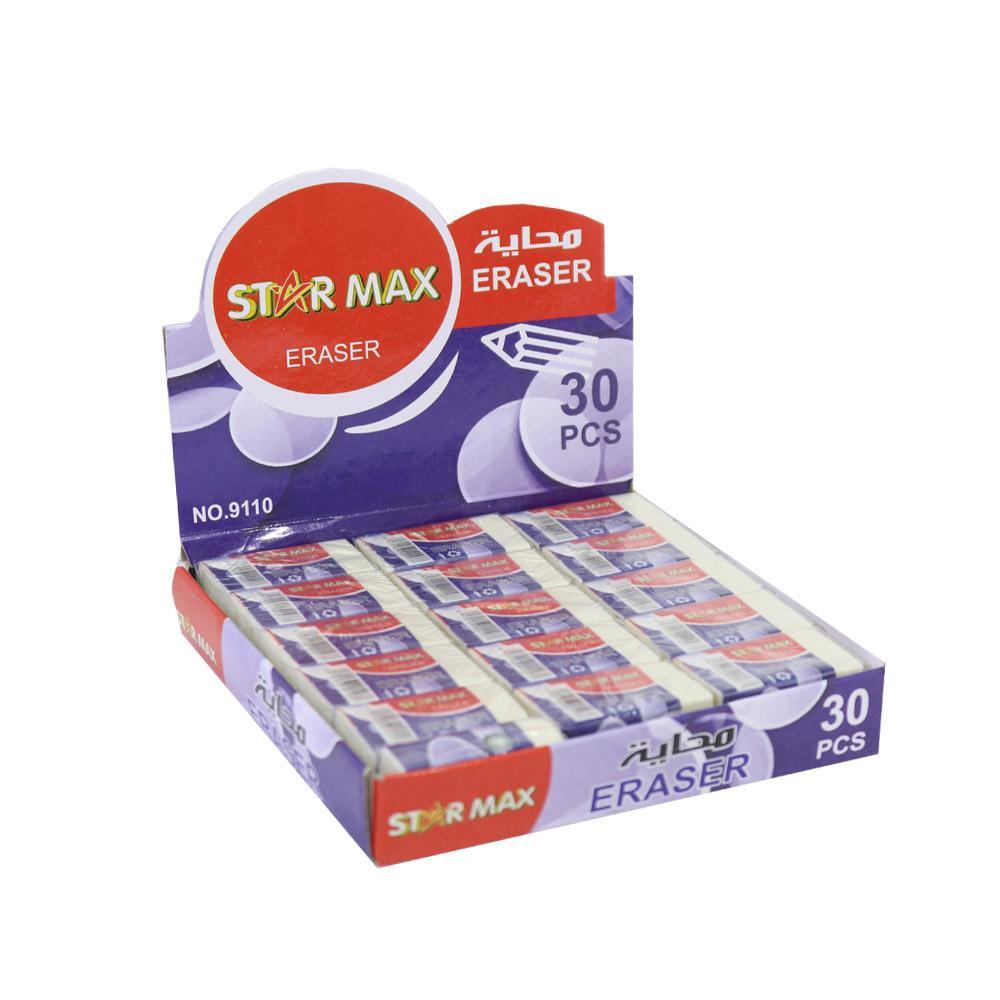 Star Max Small Eraser (Pack of 30).