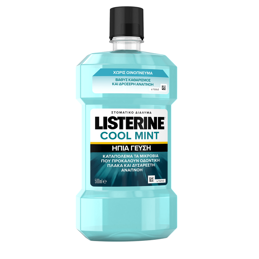 Listerine Cool Mint Mouth Solution with mild taste 500ml.