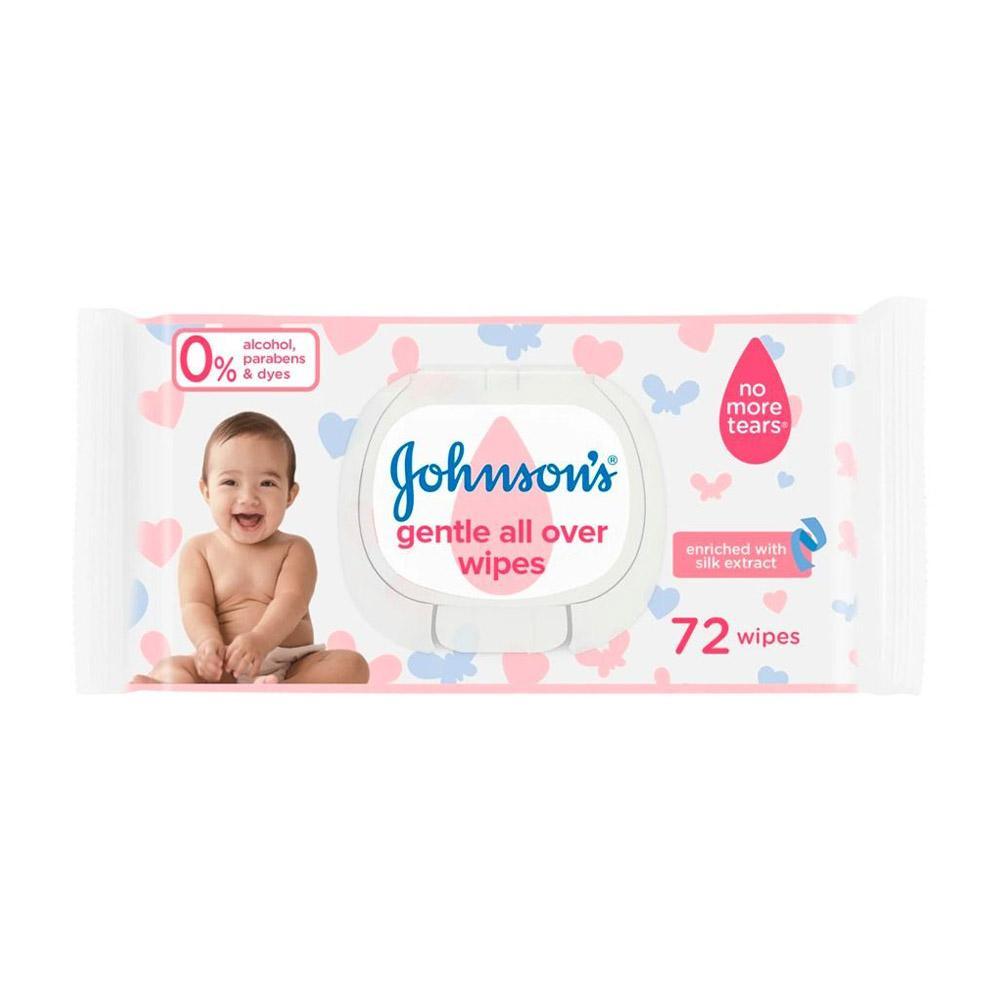 Johnson's  Gentle All Over Baby Wipes 72 pcs.