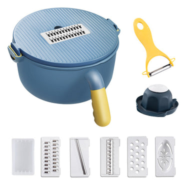 **NET**Multifunction Adjustable Vegetable Cutter with Drain Basket 9 in 1