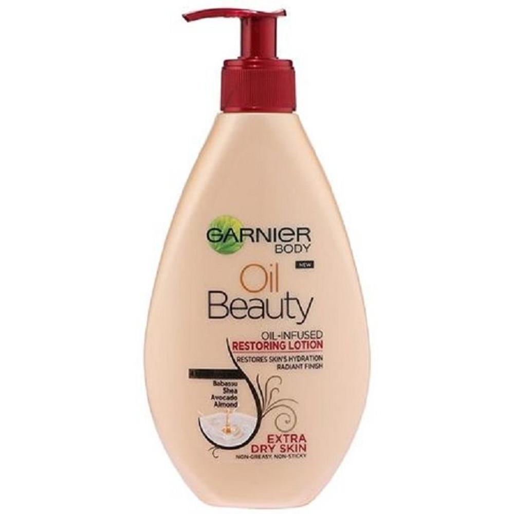 Garnier Body Oil Beauty Oil Infused Restoring Lotion Extra Dry Skin 250ml.