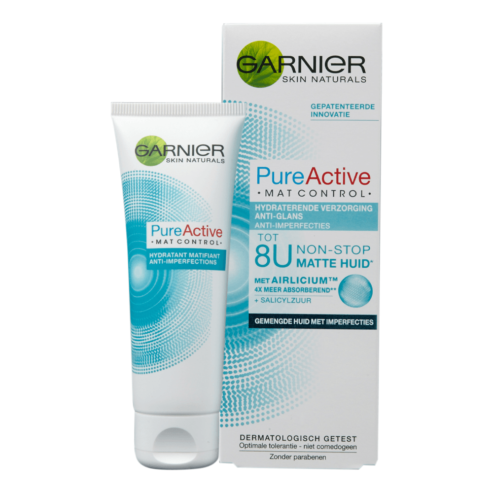 Garnier Skin Naturals Pure Active Mat Control Mattifying Moisturizer 50ml - Karout Online -Karout Online Shopping In lebanon - Karout Express Delivery 