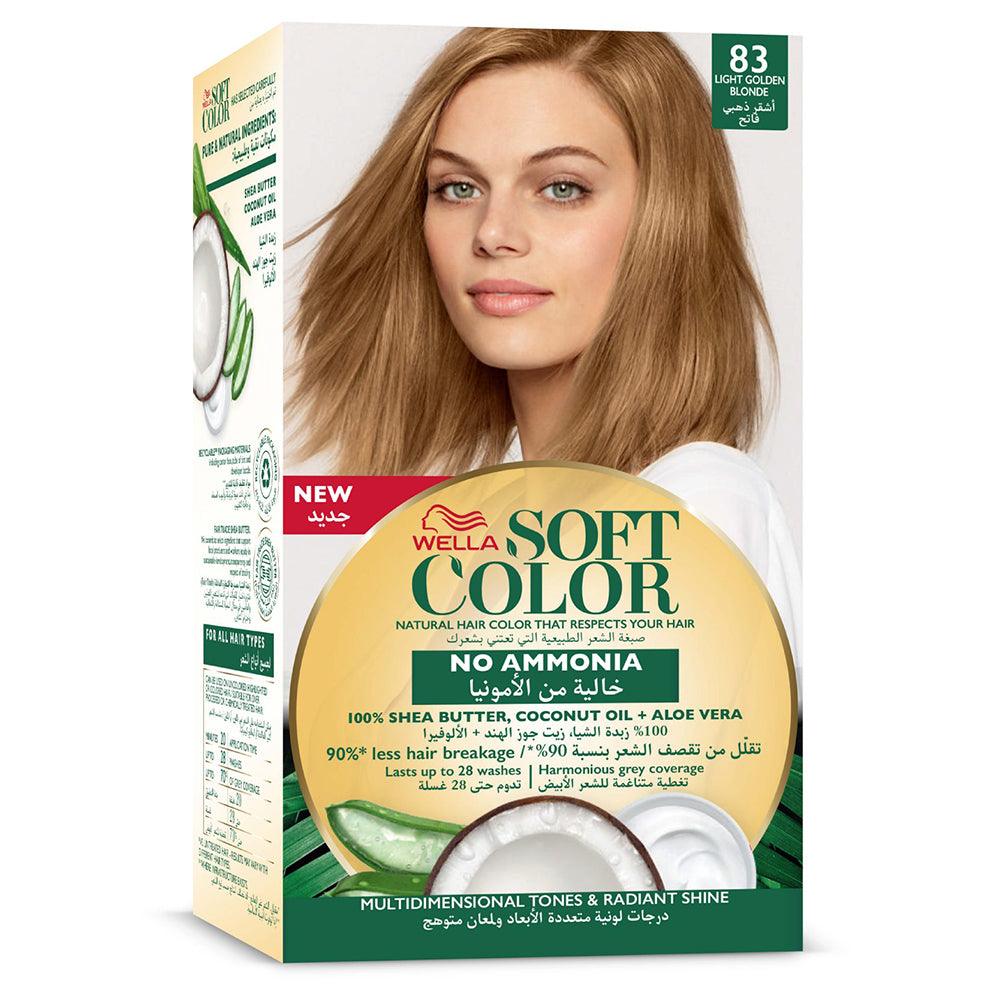 Cosmaline Wella Soft Color Hair Color Kit 83 Light Golden Blonde / A0003476 - Karout Online -Karout Online Shopping In lebanon - Karout Express Delivery 
