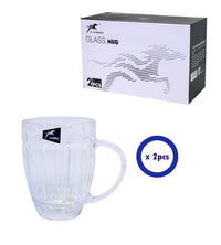 Glass Mug Set Of 2.