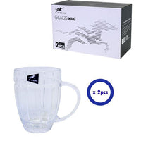 Glass Mug Set Of 2.