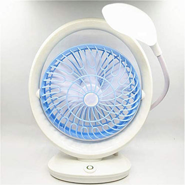 Shop Online Portable Rechargeable fan with reading lamp 2 in 1 /  JR-2018 - Karout Online Shopping In lebanon