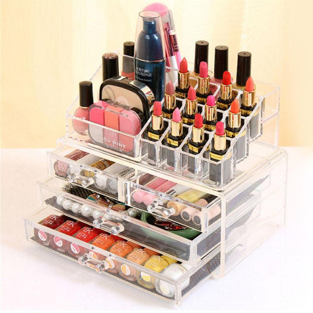Cosmetic Storage Box 4 Drawer - Karout Online -Karout Online Shopping In lebanon - Karout Express Delivery 