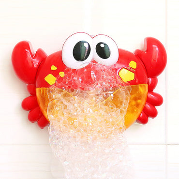 Cute Crab Bubble Machine Automatic Blowing Bubble With Music Baby Bath Funny / 860005