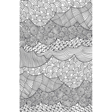 Pegasus Mini Adult Colouring Pad - Patterns