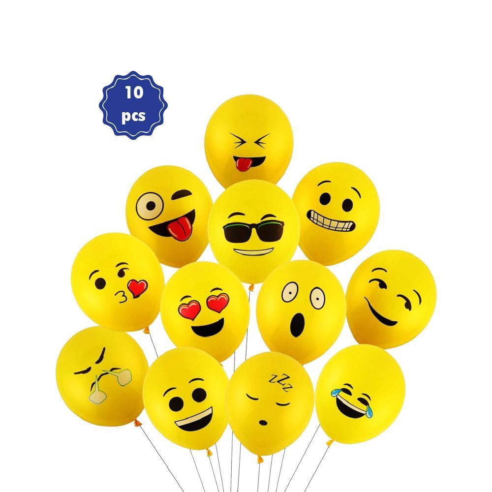 Emoji Party- Balloons (10 pcs).