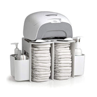 Prince Lionheart Modular Nappy Depot (White, 2 Hooks) - Karout Online -Karout Online Shopping In lebanon - Karout Express Delivery 