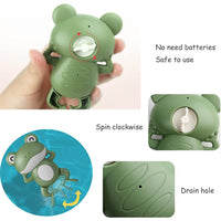 Baby Bath Toys Cute Swimming Floating Frog Animal clock machine For Boys and Girls /2320854940009