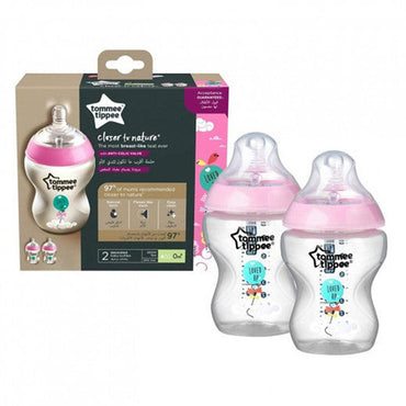 Buy Tommee Tippee Girl Closer to Nature Deco Bottle 340ml - Tommee Tippee,  delivered to your home
