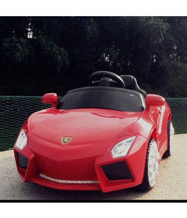 Lamborghin electric car for kids ride on with remote control and music.