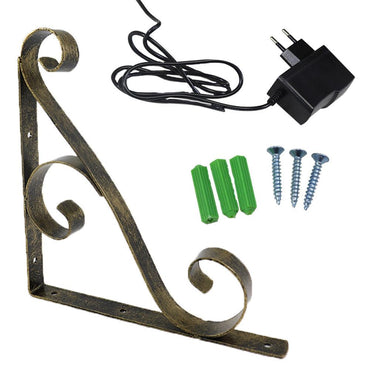 Christmas Lighted  Musical Snowing Street Lamp with Metal Hanger - Karout Online -Karout Online Shopping In lebanon - Karout Express Delivery 