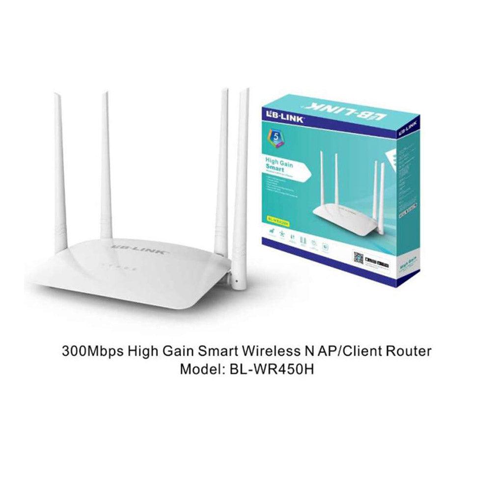 LB-LINK BL-WR450H 300MPBS HIGH GAIN SMART WIRELESS ROUTER - Karout Online -Karout Online Shopping In lebanon - Karout Express Delivery 