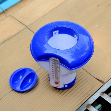 Shop Online Floating Swimming Pool Chlorine Dispenser for Adjustable Chlorine Bromine Tabs Output Dispenser Floating Medicine Box - Karout Online Shopping In lebanon