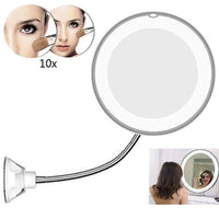 Ultra FLEXIBLE MIRROR 10x Magnification  With Super Strong Suction Cups - Karout Online -Karout Online Shopping In lebanon - Karout Express Delivery 