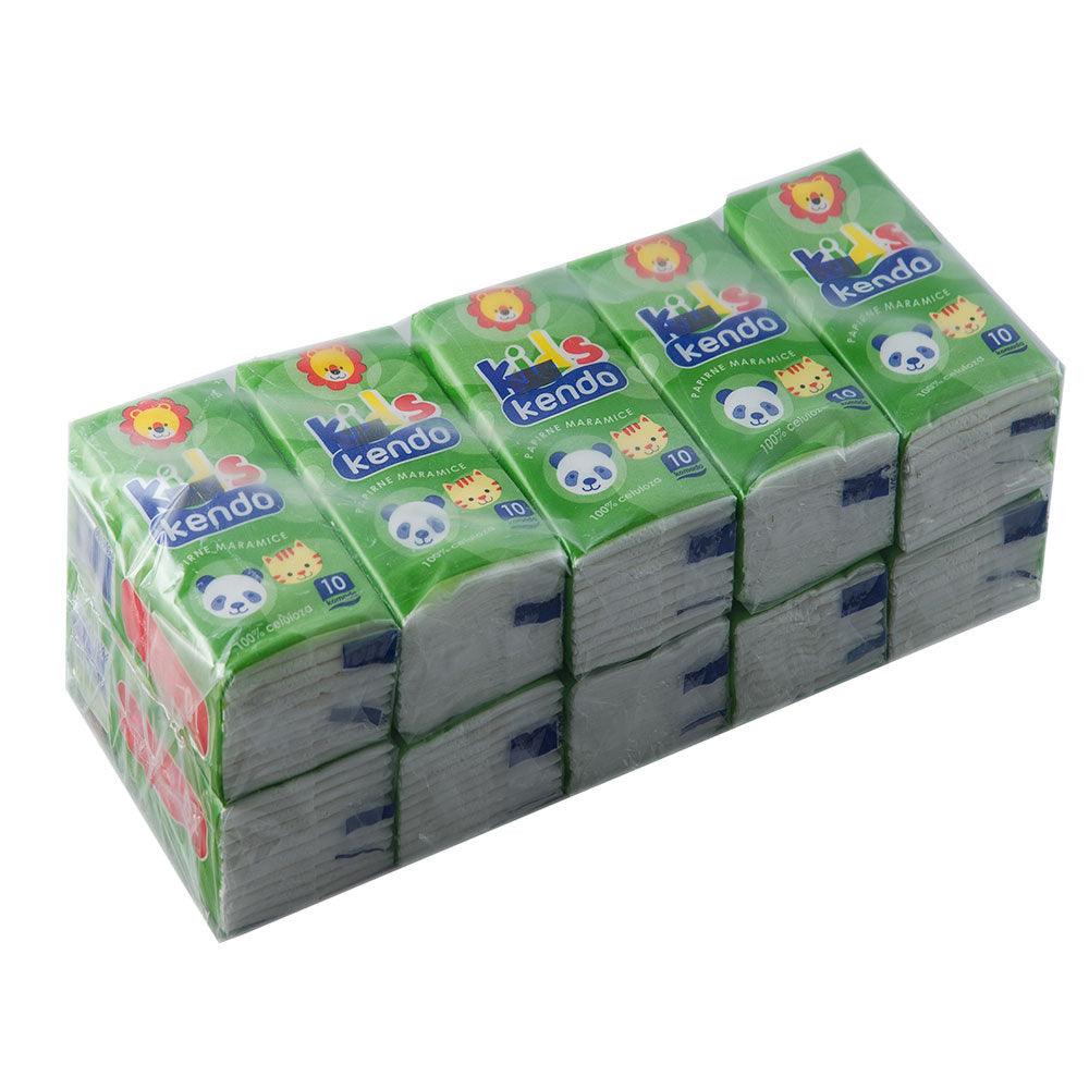 Kendo Kids Pocket Tissue set (10 Pcs) - Karout Online -Karout Online Shopping In lebanon - Karout Express Delivery 