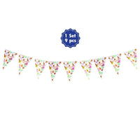 Happy Birthday - Flag Banners (9 pcs).