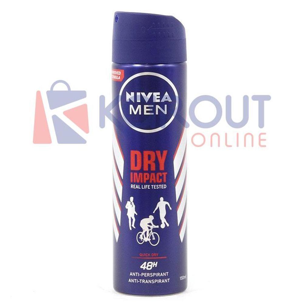 Nivea Men Deodorant Dry Impact Spray 150Ml Personal Care