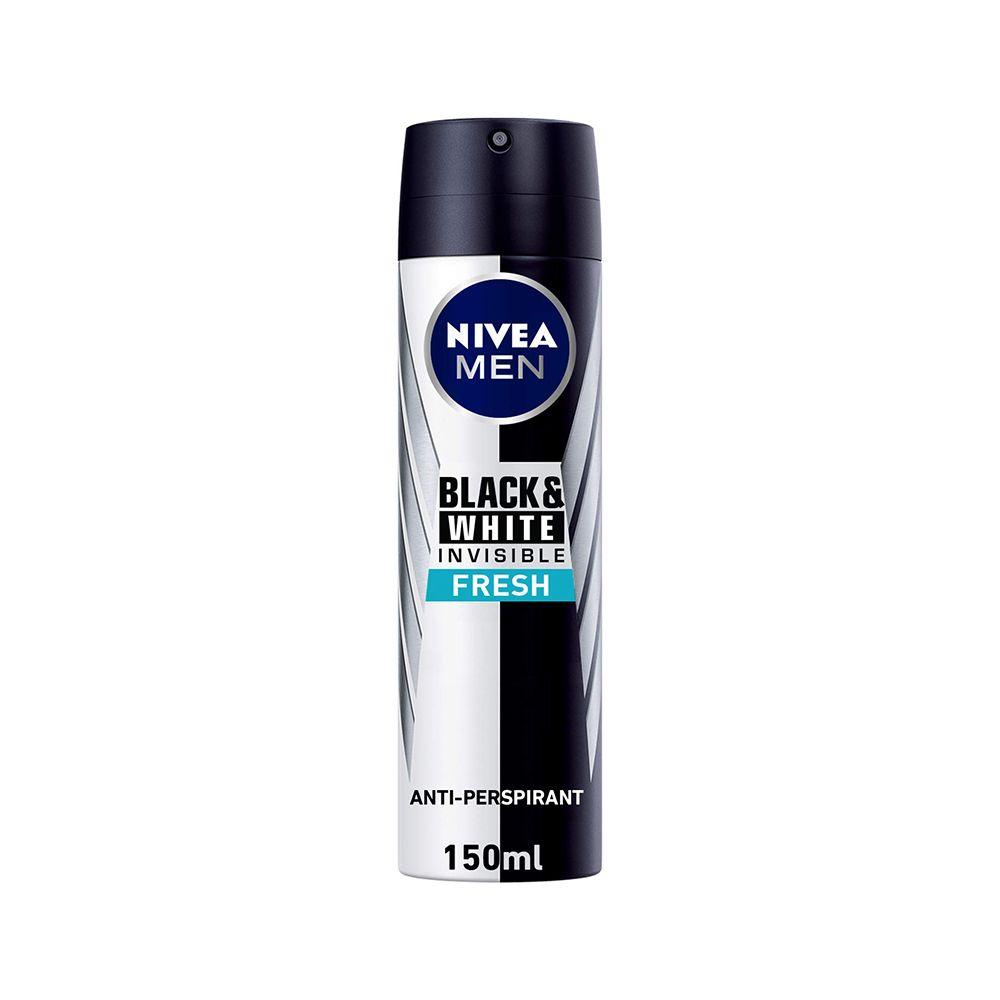 Nivea Men Deodorant Invisible Black & White Fresh Spray 150Ml.