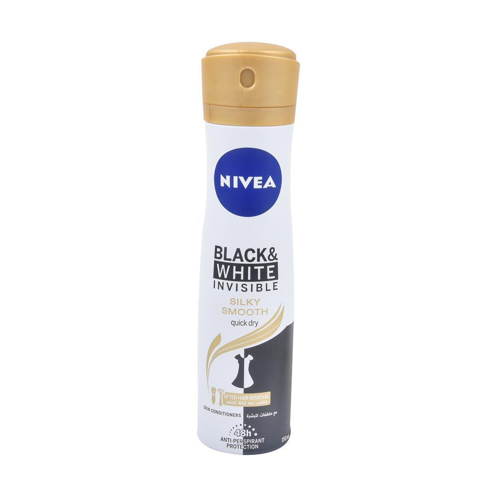 Nivea Deo Spray Black & White Silky Smooth 150Ml.