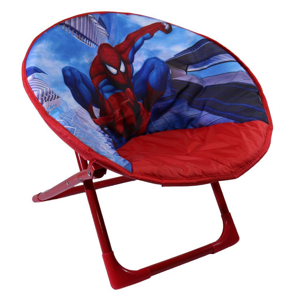 Folding Round Soft Padded Chair For Toddlers Kids Spider Man Toys & Baby
