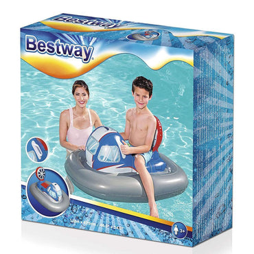 Bestway 41115-19 Inflatable Galactic Battleship Pool Float Ride-On.