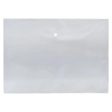 Faber Castell A4 Envelope With Button Transparent - Karout Online -Karout Online Shopping In lebanon - Karout Express Delivery 